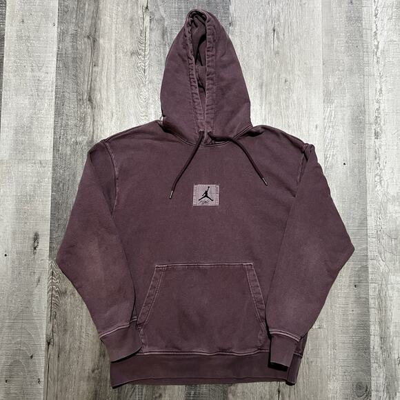 Jordan Other - VTG Jordan Jumpman Heavy Cotton Pullover Faded Pigment Purple Basketball Hoodie